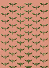 Creative Lab Amsterdam Dusty Pink Wallpaper Gold