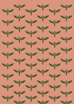 Creative Lab Amsterdam Dusty Pink Wallpaper Gold