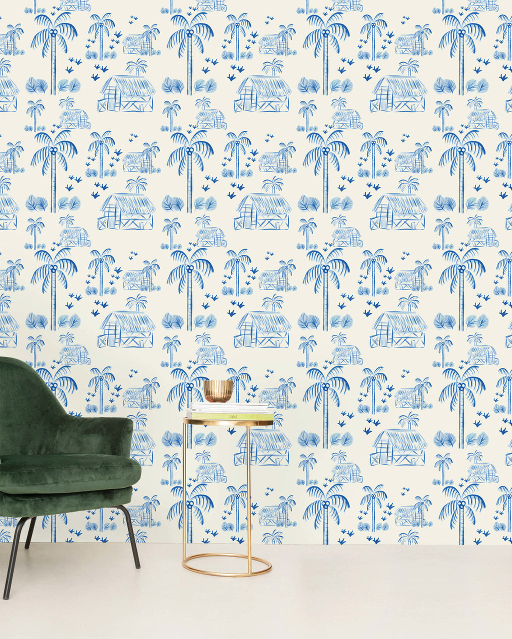 Creative Lab Amsterdam behang Maui Beach Blue Wallpaper