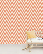 Creative Lab Amsterdam behang Ikat Orange Wallpaper