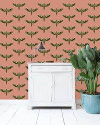 Creative Lab Amsterdam Dusty Pink Wallpaper Gold