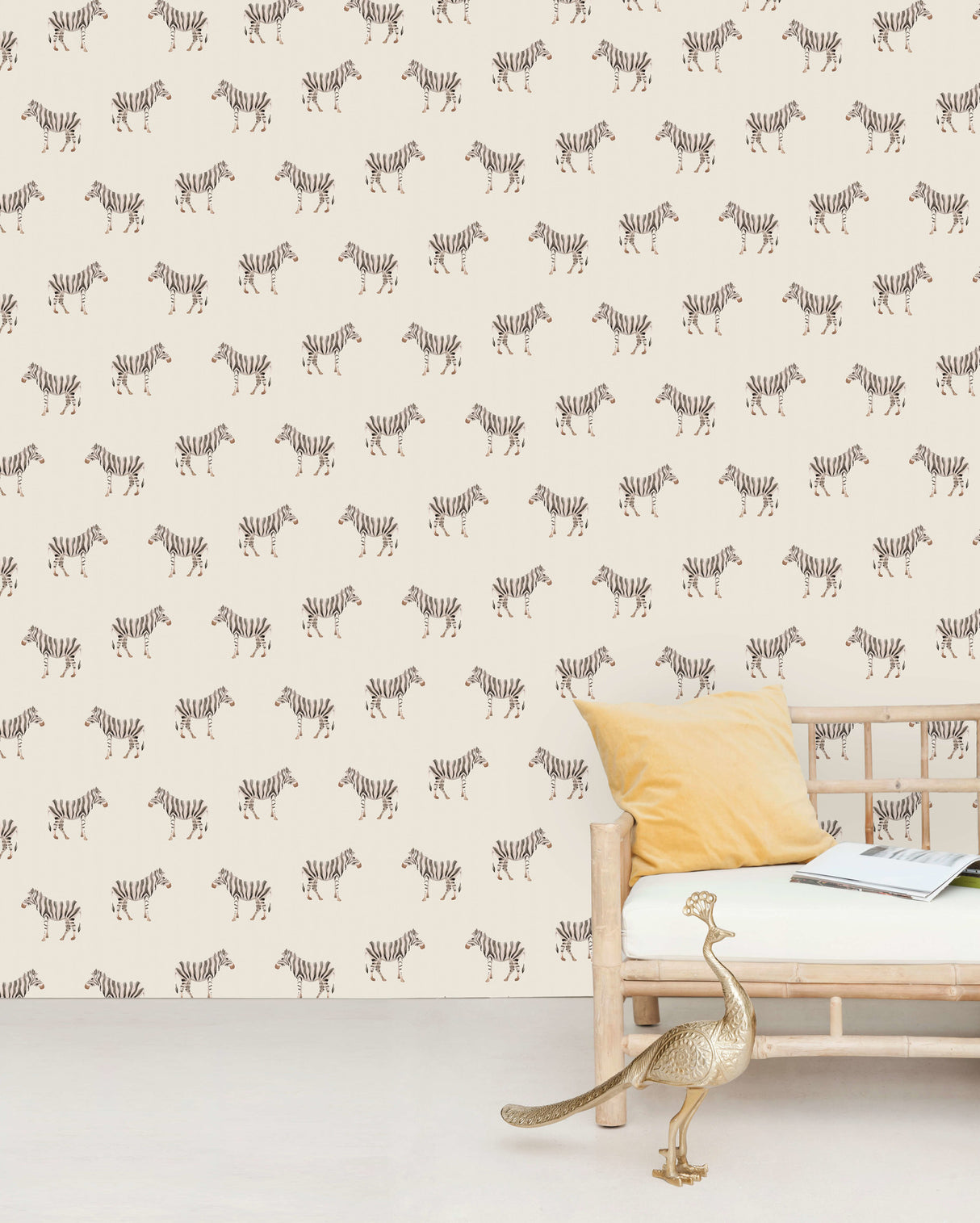 Creative Lab Amsterdam behang Safari Zebra Wallpaper