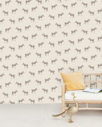 Creative Lab Amsterdam behang Safari Zebra Wallpaper
