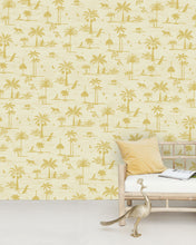 Creative Lab Amsterdam behang Jungle Silhouette Yellow Sample