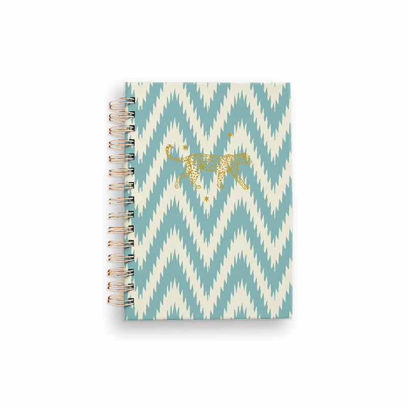 Creative Lab Amsterdam Ikat Blue Notebook Wire A6