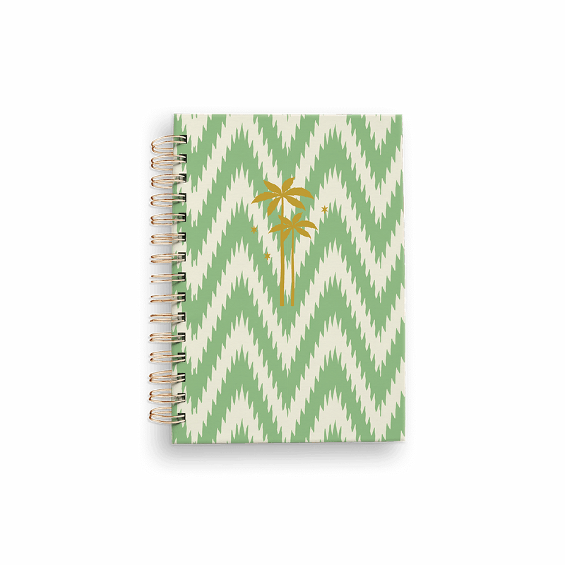 Creative Lab Amsterdam Ikat Green Notebook Wire A6
